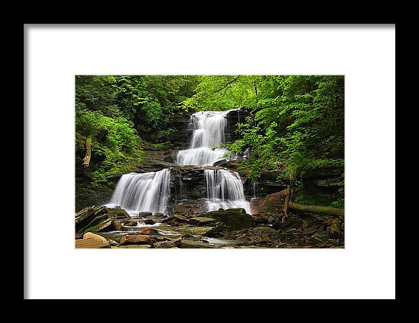 Tuscarora Framed Print featuring the photograph Tuscarora Falls by Mike Farslow