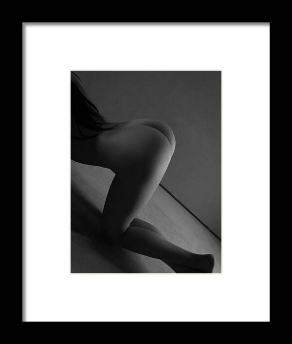 Black And White Framed Print featuring the photograph Tush by Blue Muse Fine Art