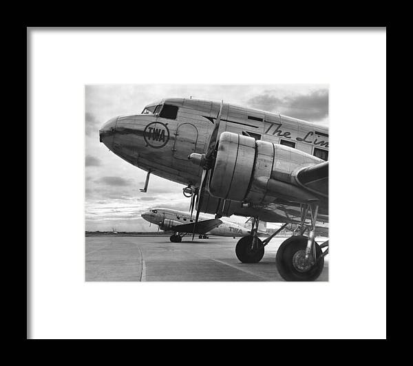 1930's Framed Print featuring the photograph Twa Dc-3b by Underwood Archives