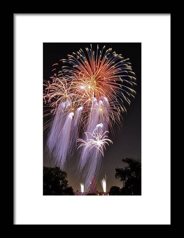 Fireworks Framed Print featuring the photograph Twilight Jellyfish by Kevin Munro