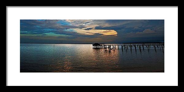 Coastal Framed Prints Framed Print featuring the photograph Twilight On The Neuse River by John Harding