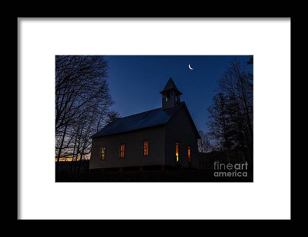 Smokies Framed Print featuring the photograph Twilight Service by Anthony Heflin