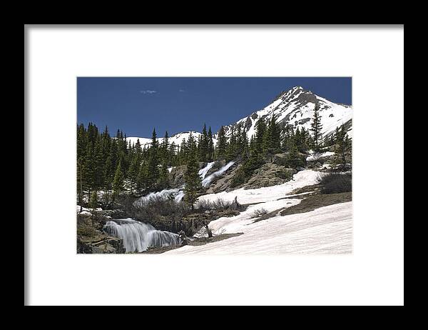 Best Sellers Framed Print featuring the photograph Twin Falls by Melany Sarafis