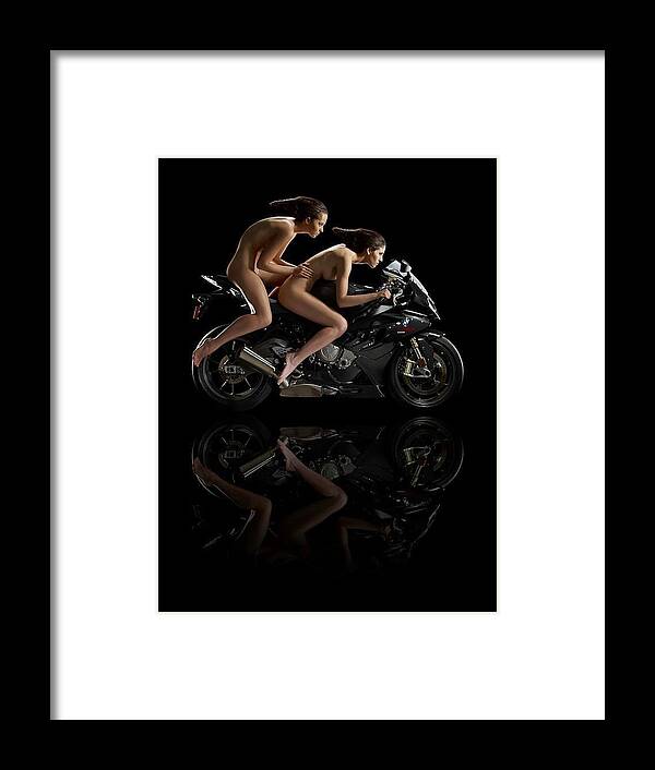 Motorcycle Framed Print featuring the photograph Twins by Lawrence Christopher