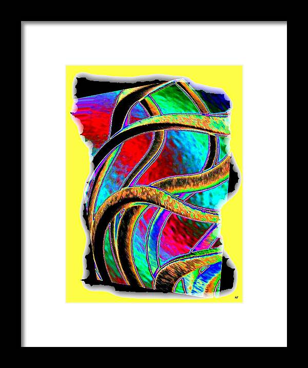 Abstract Framed Print featuring the digital art Twist And Shout 3 by Will Borden