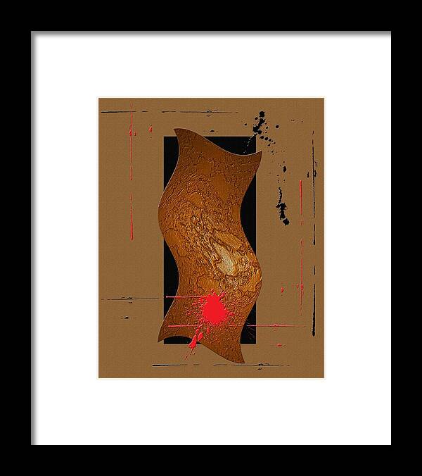 Abstract Framed Print featuring the digital art Twistin by Terry Boykin