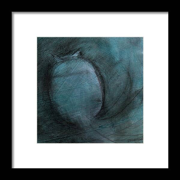 Art Framed Print featuring the painting Two Blue You by Anna Elkins