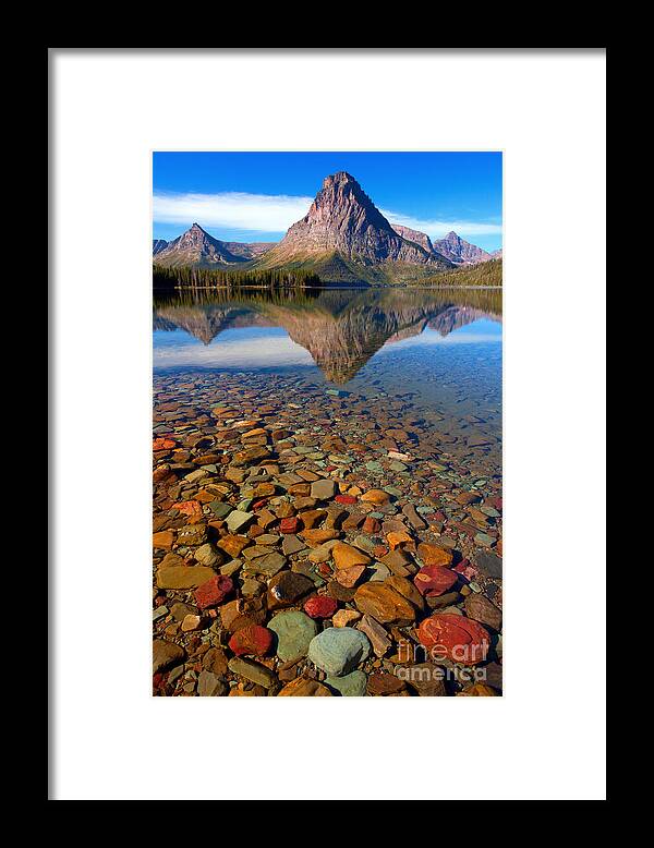 Montana Framed Print featuring the photograph Two Medicine Reflection by Aaron Whittemore