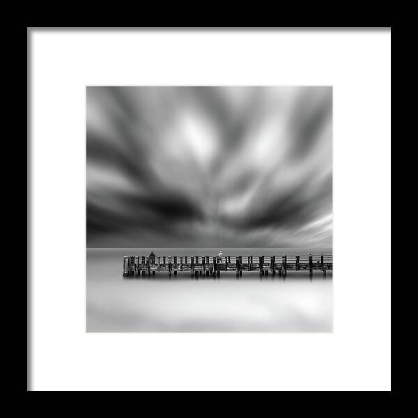 Bw Framed Print featuring the photograph Two Strangers by George Digalakis