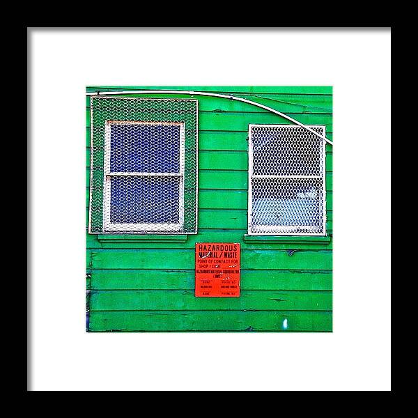 Windowshotwednesday Framed Print featuring the photograph Two Windows by Julie Gebhardt