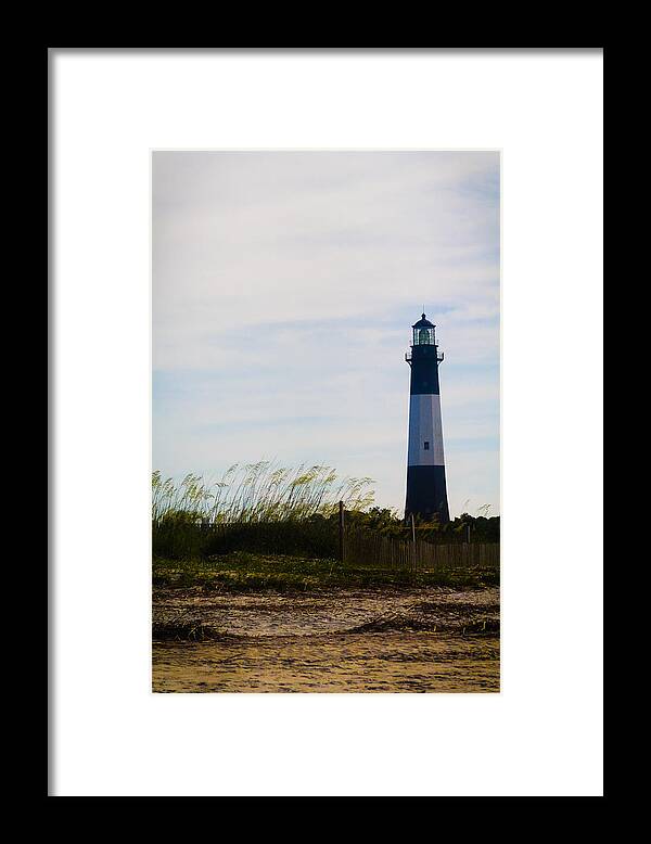 Tybee Framed Print featuring the photograph Tybee Island Lighthouse by Jessica Brawley