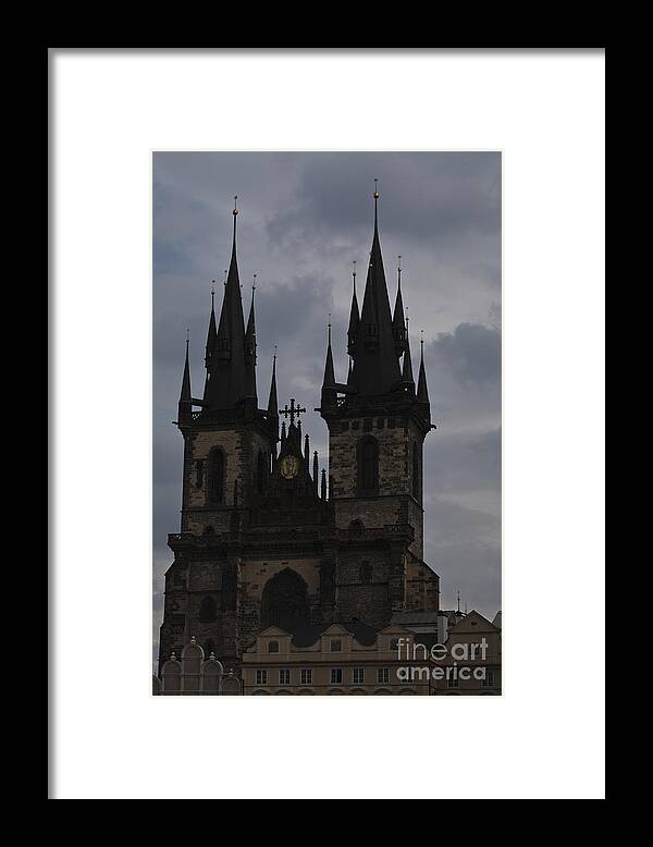 Abandoned Framed Print featuring the photograph Tyn Curch Prague by Maria Heyens