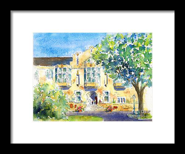 Impressionism Framed Print featuring the painting U of S College Building by Pat Katz