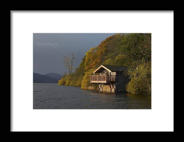 Ullswater Framed Print featuring the photograph Ullswater Boat House by Nick Atkin