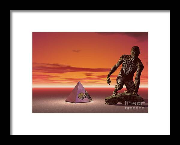 Surrealism Framed Print featuring the digital art Ultimatum - Surrealism by Sipo Liimatainen