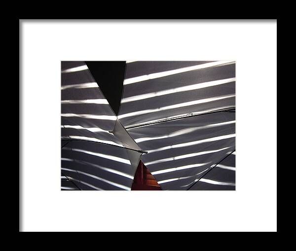 Umbrella Framed Print featuring the photograph Umbrella Abstract 2 by Mary Bedy