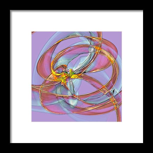 Textures Framed Print featuring the digital art Uncoiling by Rick Wicker
