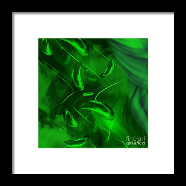 Unconditional Love Framed Print featuring the digital art Unconditional love - abstract art by Giada Rossi by Giada Rossi