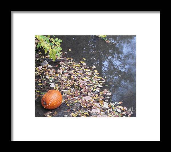 Pumpkin Framed Print featuring the photograph Under the Covered Bridge by Kathie Chicoine