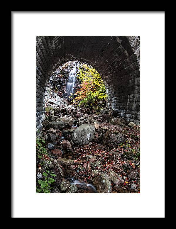 Vertical Framed Print featuring the photograph Under the Road by Jon Glaser