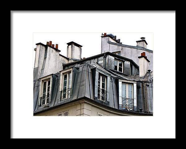 Paris Rooftops Framed Print featuring the photograph Under The Rooftops Of Paris by Ira Shander