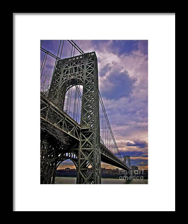 George Washington Bridge Framed Print featuring the photograph Under the Span by Mark Miller
