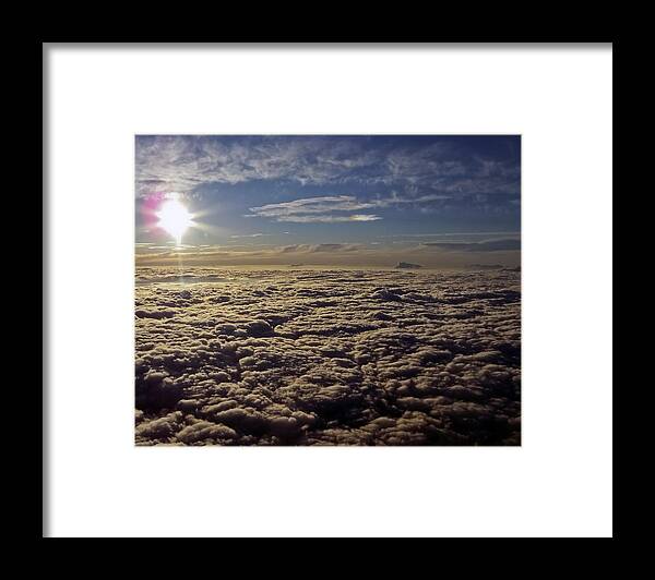 Cloud Framed Print featuring the photograph Undercast and Sun by Greg Reed
