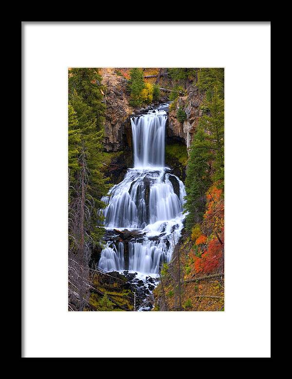 Undine Falls Framed Print featuring the photograph Undine Falls by Aaron Whittemore