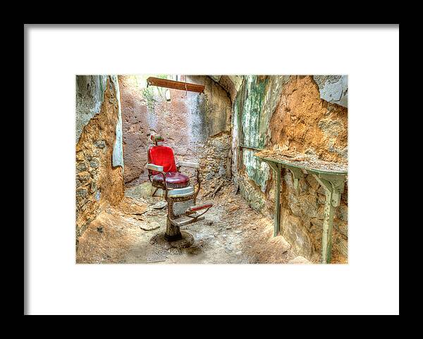 Eastern State Penitentiary Framed Print featuring the photograph Unfaded Red by Paul W Faust - Impressions of Light