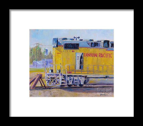 Train Framed Print featuring the painting Union Pacific #604 by William Reed