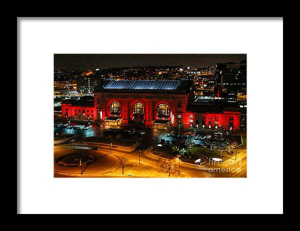 Union Station Framed Print featuring the photograph Union Station in Kansas City by Lynn Sprowl