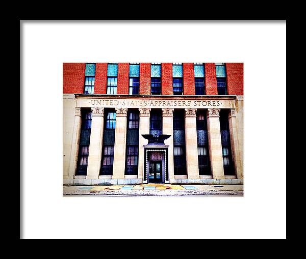 Baltimore Framed Print featuring the photograph United States Appraisers' Stores by Chris Montcalmo