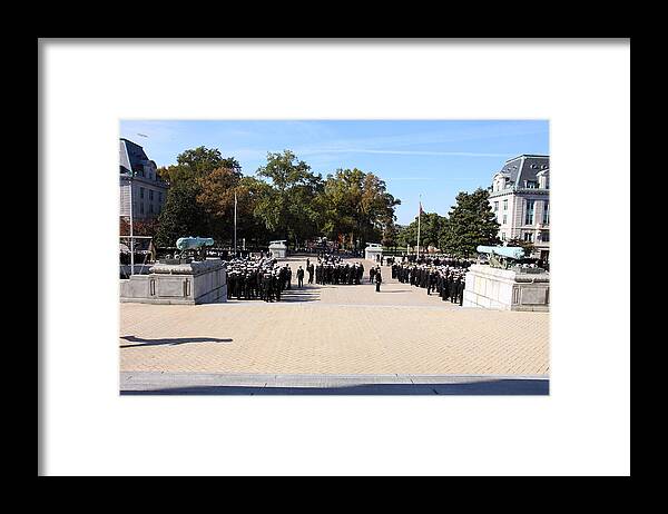 Annapolis Framed Print featuring the photograph United States Naval Academy in Annapolis MD - 121226 by DC Photographer