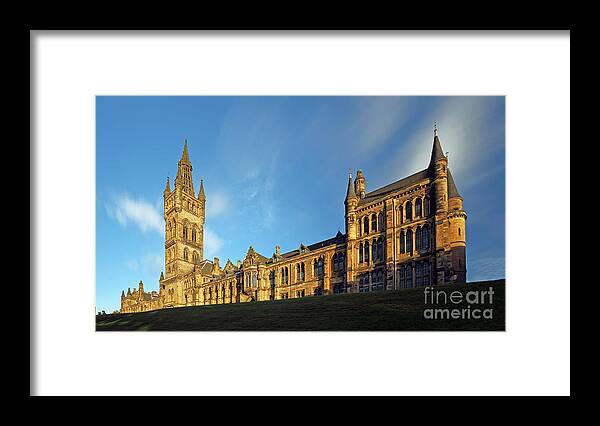 University Of Glasgow Framed Print featuring the photograph University of Glasgow by Maria Gaellman