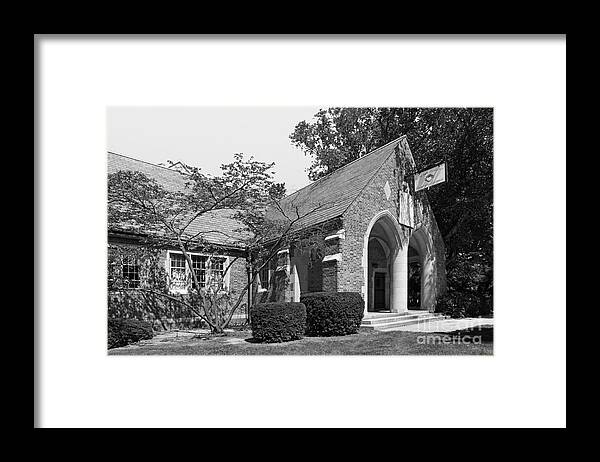 Big East Conference Framed Print featuring the photograph University of Notre Dame Knights of Columbus Council Hall by University Icons