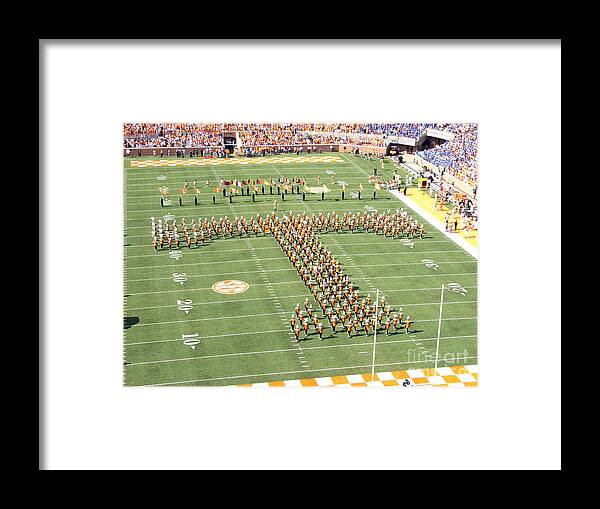 University Of Tennessee Framed Print featuring the photograph University Of Tennessee Band T by Leara Nicole Morris-Clark