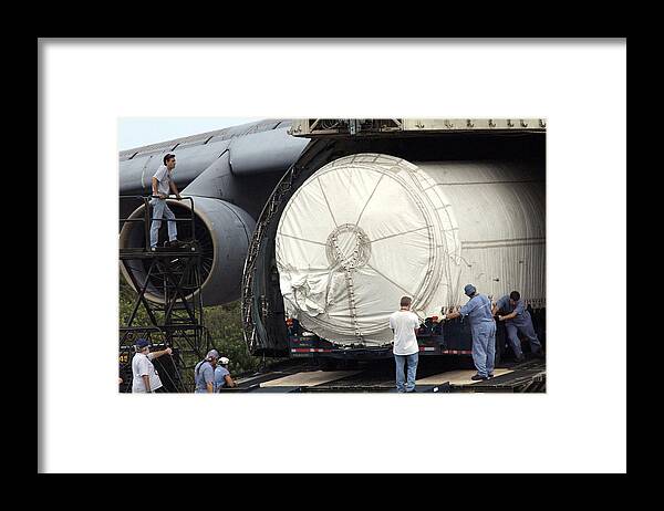 Astronomy Framed Print featuring the photograph Unloading A Titan Ivb Rocket by Science Source