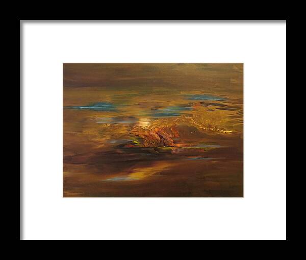 Abstract Framed Print featuring the painting Unpredictable by Soraya Silvestri