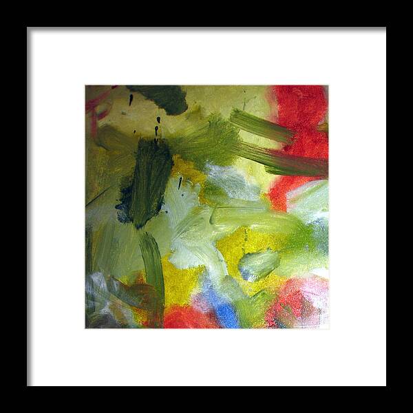 Landscape Framed Print featuring the painting Untitled #4 by Steven Miller