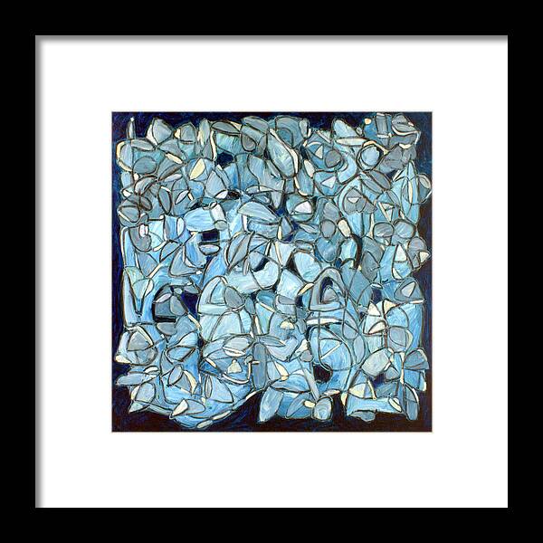 Abstract Framed Print featuring the painting Untitled #40 by Steven Miller