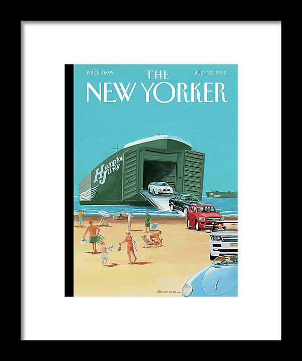 Travel Framed Print featuring the painting Operation Neptune by Bruce McCall