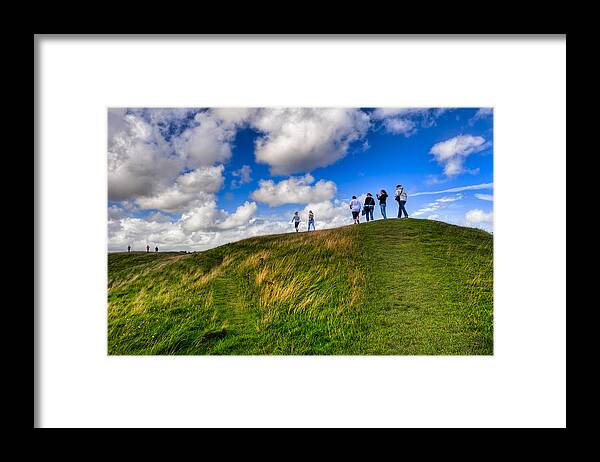 Avebury Framed Print featuring the photograph Unwritten Future - The Mound At Avebury by Mark Tisdale
