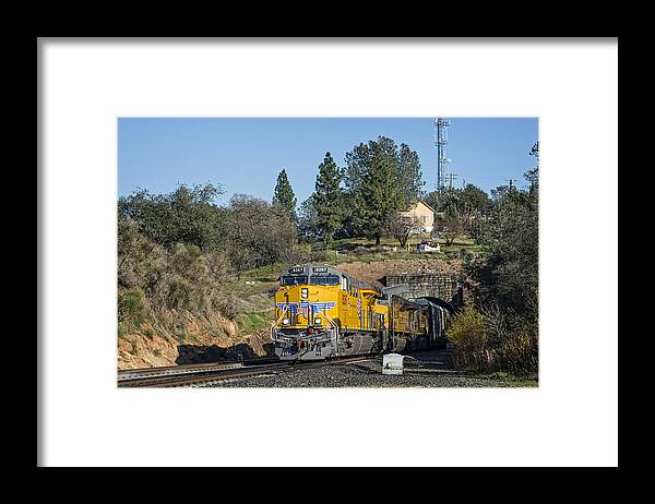 California Framed Print featuring the photograph Up 8267 by Jim Thompson