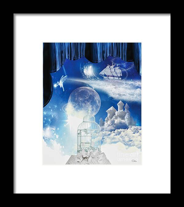 Up In The Air Framed Print featuring the digital art Up in the Air by Mo T