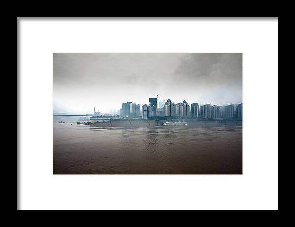 Shadow Framed Print featuring the photograph Up Stream The Yangtze River by Manx in the world