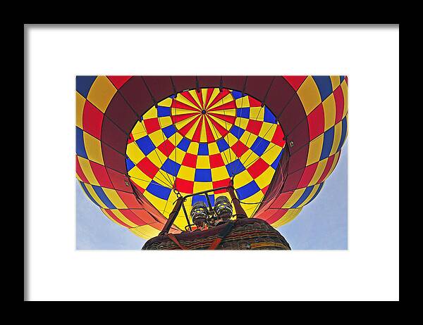 Balloon Framed Print featuring the photograph Up Up and Away by Rodney Campbell