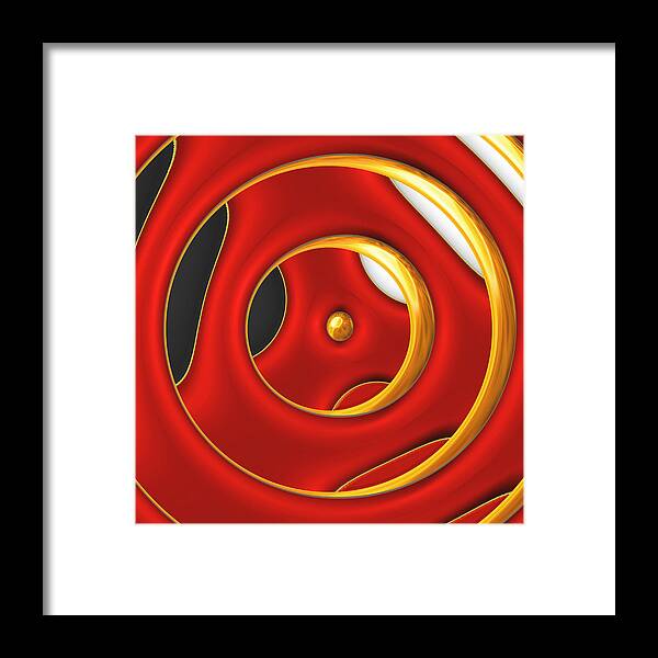 Abstract Framed Print featuring the digital art Upgrade by Wendy J St Christopher