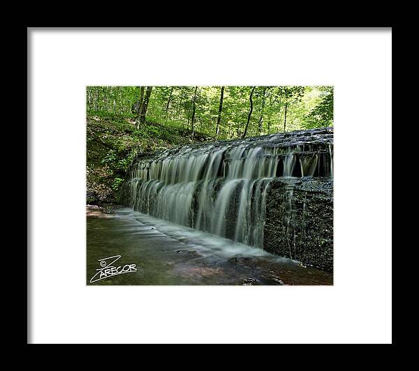 Fall Framed Print featuring the photograph Upper Falls at Stillhouse Hollow by David Zarecor