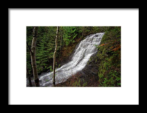 Bush Framed Print featuring the photograph Upper Little Falls by Jakub Sisak