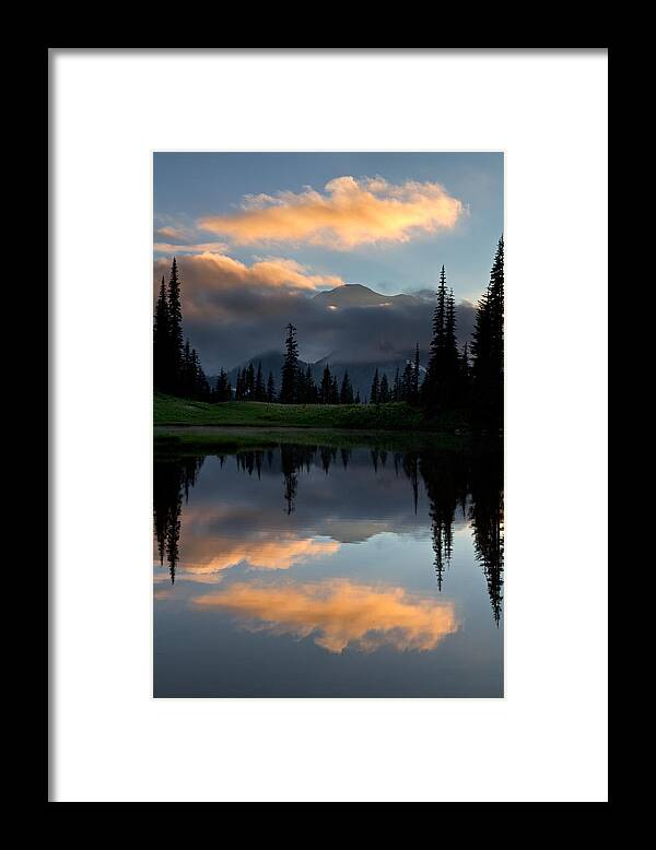 Alpine Framed Print featuring the photograph Upper Tipsoo Lake Sunset by Michael Russell